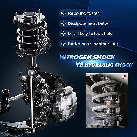 フロントストラットショックアセンブリ コイルスプリング付き 2003-2013 Volvo XC90用 11485 11486交換用 左右 2個の画像