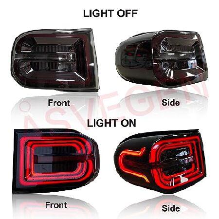 ASVEGEN LEDテールライトアセンブリ トヨタ FJクルーザー 2007-2015 シーケンシャルウィンカーとスタートアップアニメーション付きの画像