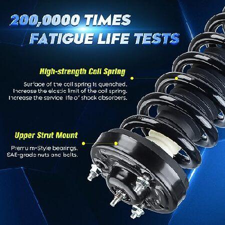 フロントストラットショックアセンブリ コイルスプリング付き Ford F-150 2009-2013に対応 171141交換用 2個_1