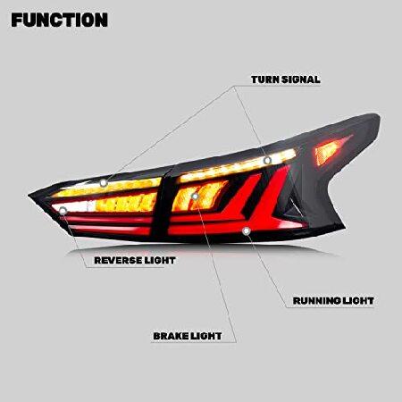 glistuning LED テールライト 2019 2020 2021 2022 2023 日産 アルティマ リアランプ スタートアップ アニメーションアセンブリ (ブラック)_1