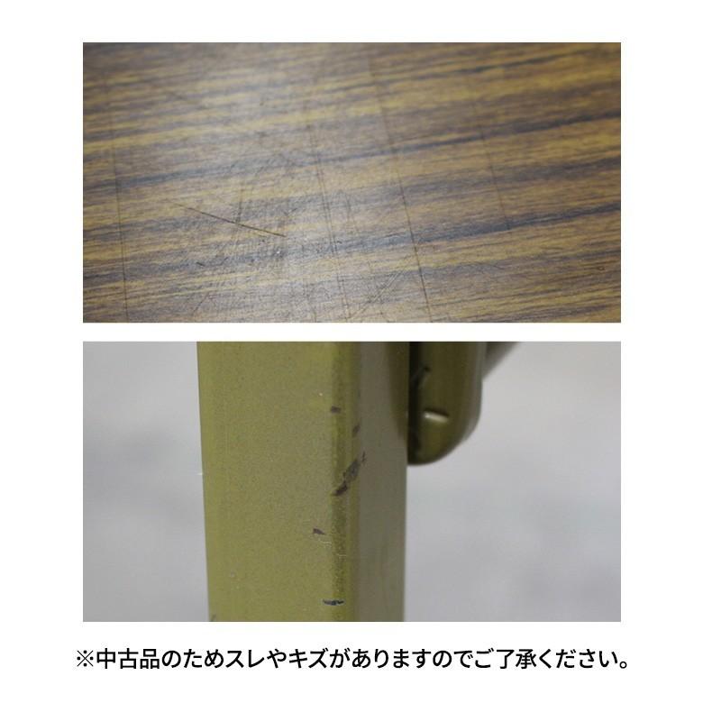 会議テーブル 折りたたみ 木目調 幅1800×奥行600mm 2台セット 完成品 