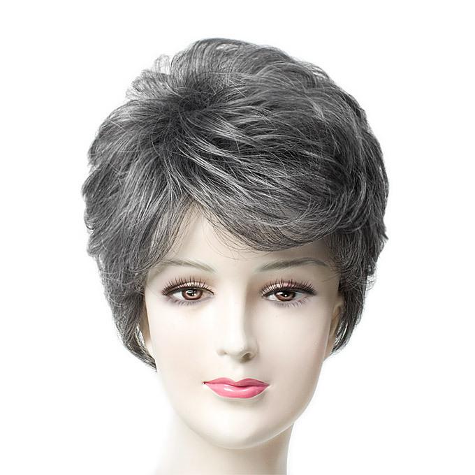 白髪ミックス フルウィッグ ウィッグ ショート パーマ カール 白髪ミックス フルウィッグ ウィッグ ショート パーマ カール