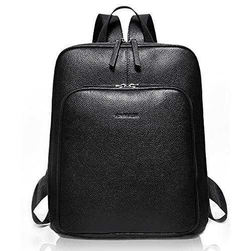 Enmain ファッション 黒 ビジネス リュックレディース 本革レザー リュック ビジネス バックパック 3way 女性用 防水 ショルダー 大人 Reason Store 大容量 軽量 A B07wnl3vlw 長納期商品の