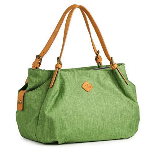 プラグマ Pragma トートバッグ 軽量トートバッグ 軽量トートバッグ 杢カラー ショルダー さわやか 大人 ヘザーカラー さわやか グリーン Reason Store A B086ysp94n トートバッグ オンライン価格