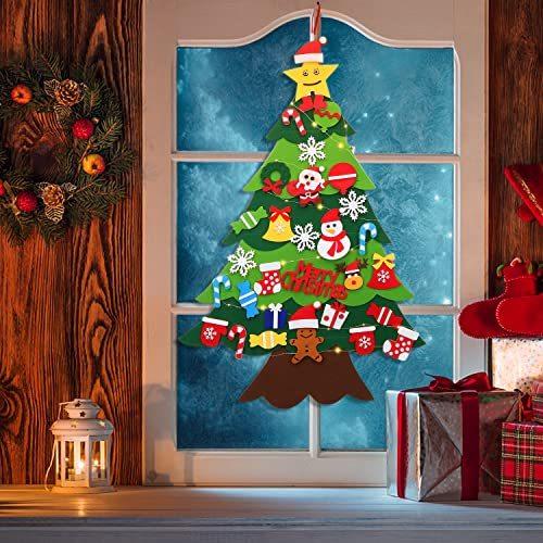 クリスマスツリー Ikasus Diyフェルトクリスマスツリー クリスマスドア壁掛け装飾 ミニフェルトクリスマスツリ A B09hrlwp48 Reason Store 通販 Yahoo ショッピング