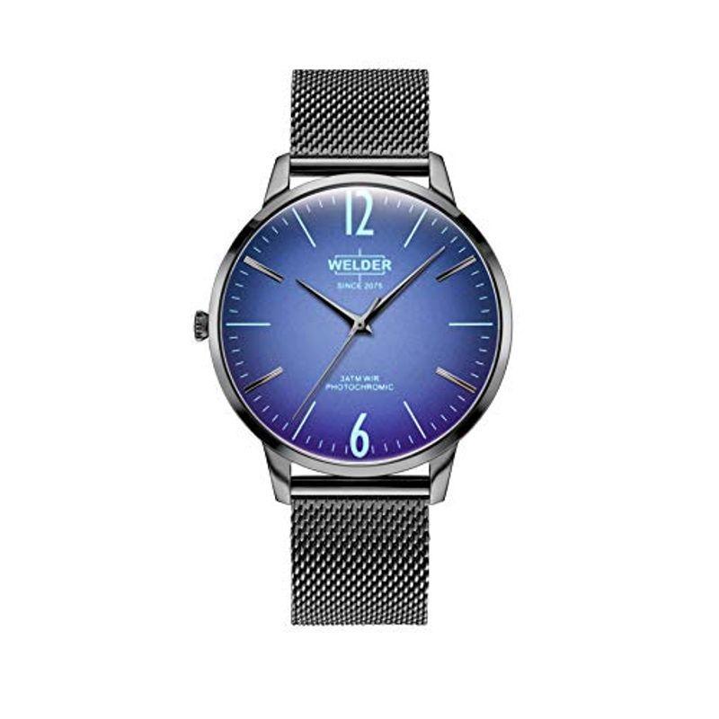 【全商品オープニング価格 特別価格】 ウェルダームーディー 腕時計 スリム WRS433 メンズ 正規輸入品 ブラック 腕時計