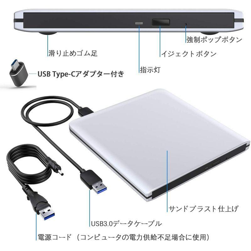 最上の品質な 外付けハードディスク ドライブ Usb 3 0外付け ポータブル Cd ドライブ Cdプレイヤー Cd読取 書込み Window Mac Os両対応 高速 Type C 対 Www Threeriversofs Com