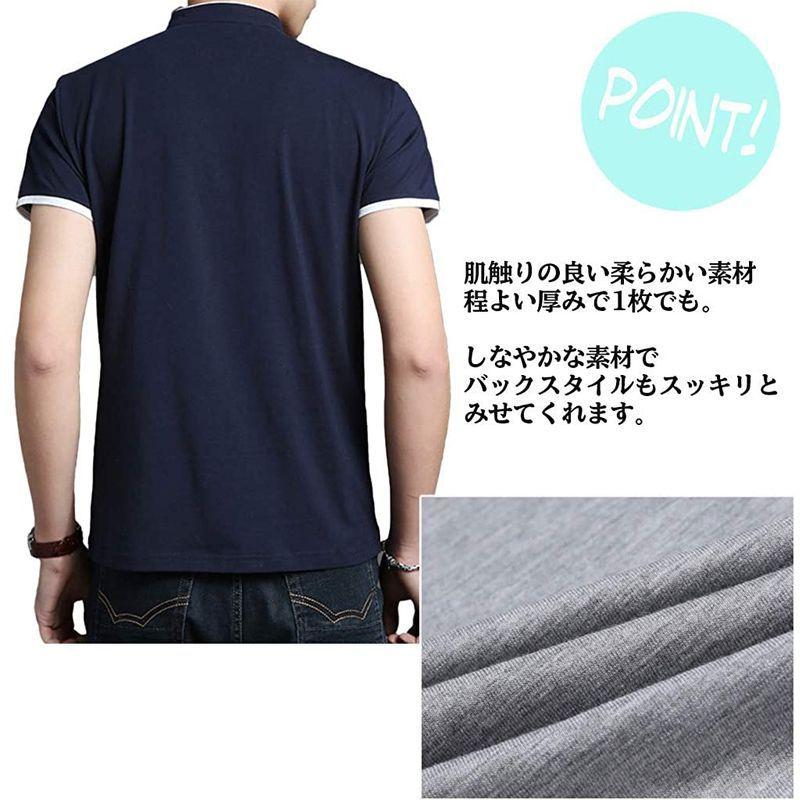 日本最大のブランド メンズウエア キャプテン ケイ カジュアル バンドカラー シャツ 半袖 5カラー M 3xl メンズ スタンドカラーシャツ プルオーバー ポロシャツ 襟な Www Threeriversofs Com