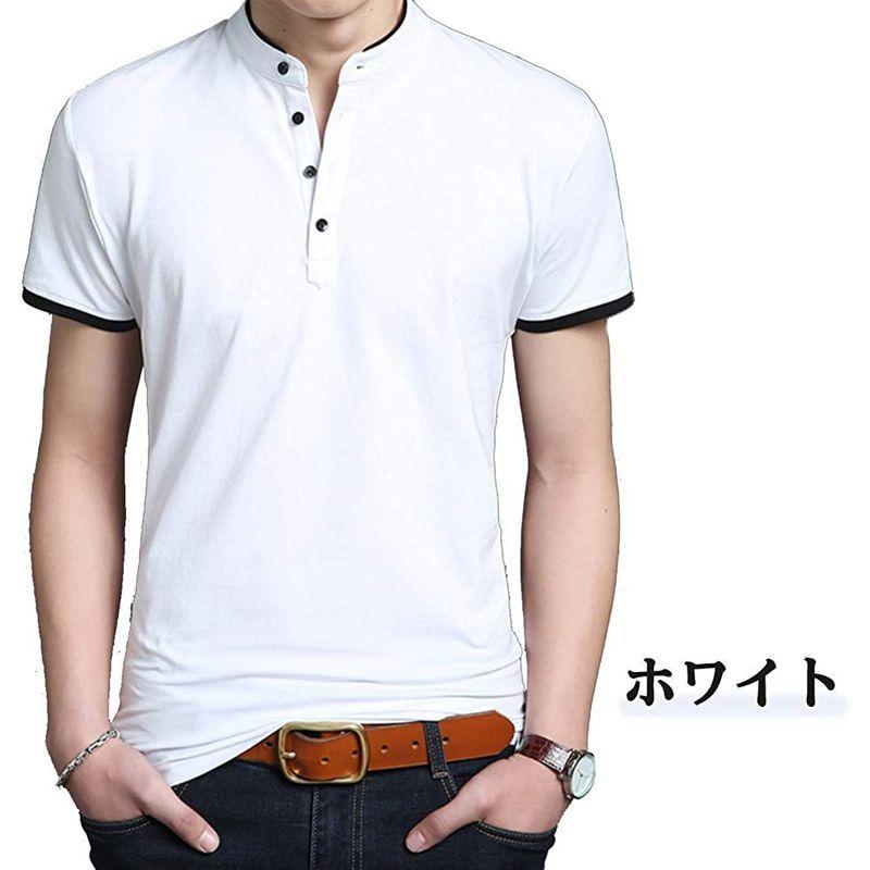 日本最大のブランド メンズウエア キャプテン ケイ カジュアル バンドカラー シャツ 半袖 5カラー M 3xl メンズ スタンドカラーシャツ プルオーバー ポロシャツ 襟な Www Threeriversofs Com