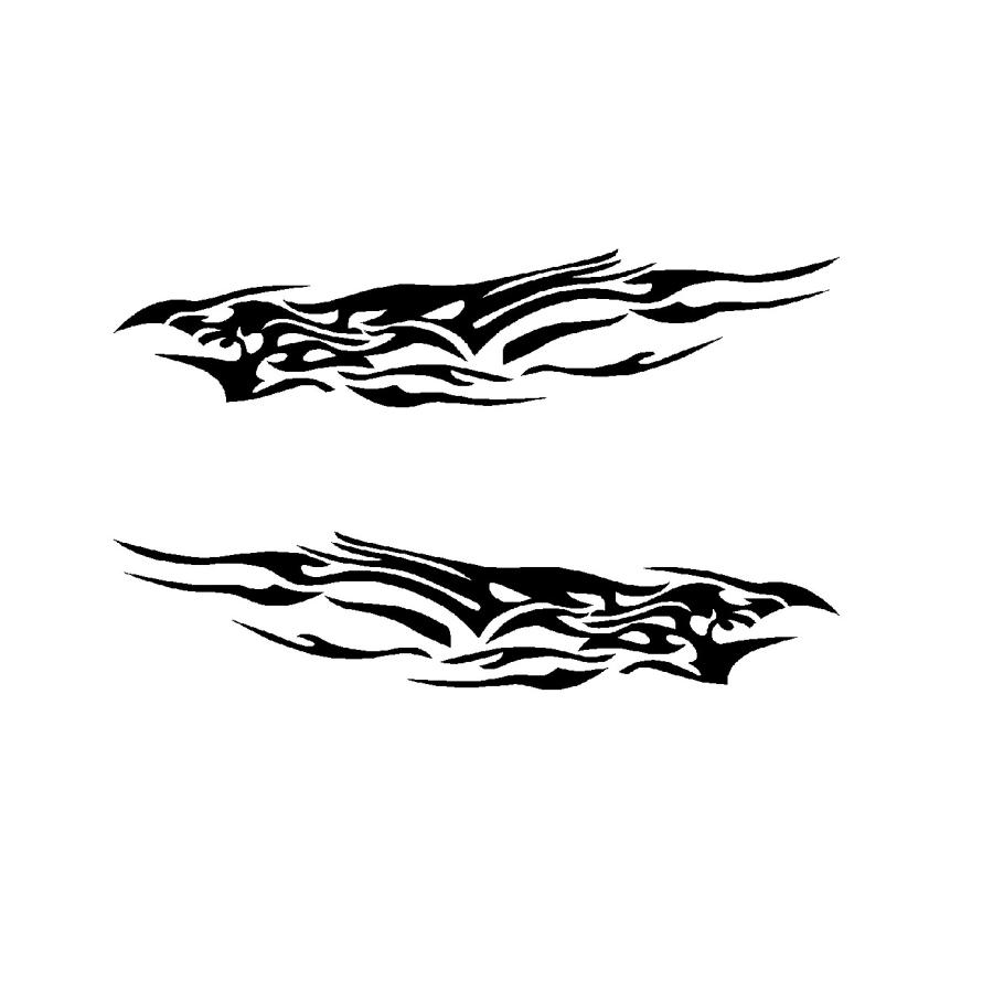 超特大 ファイヤーパターン バイナル Ver 11 カッティングステッカー Bapi 0032 Cutting Sticker Shop Restt 通販 Yahoo ショッピング