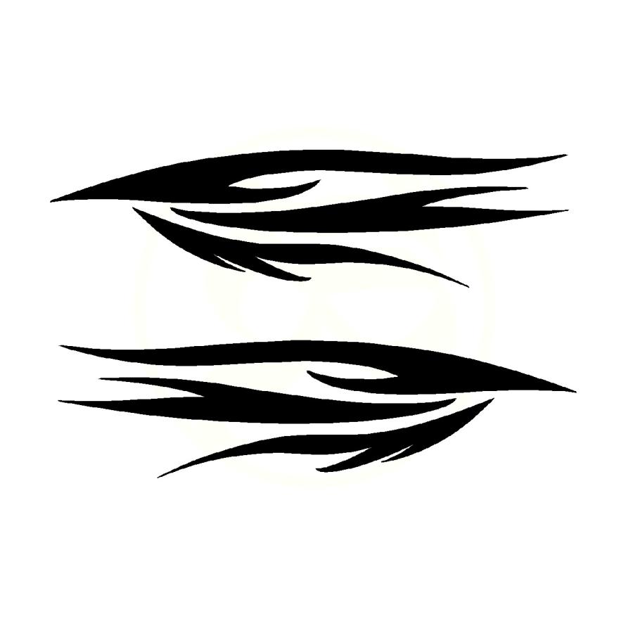 ファイヤーパターン ロゴ ver.57 カッティングステッカー 選べる4