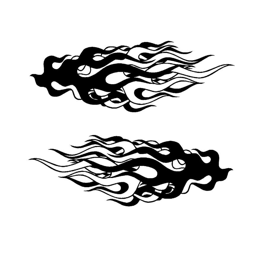 超特大　ファイヤーパターン　バイナル　ver.20　カッティングステッカー | 