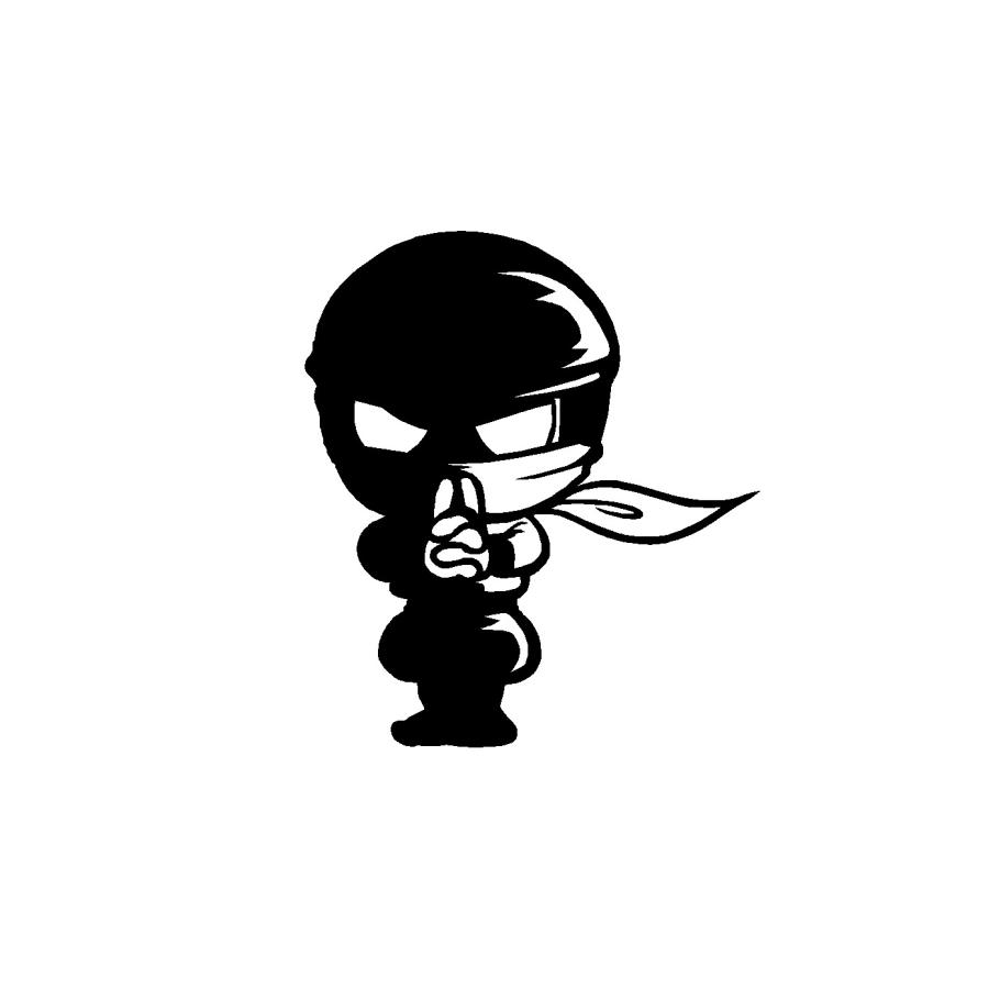 Ninja 忍者 カッティングステッカー 市場 ロゴ イラスト 選べる3サイズ サービス