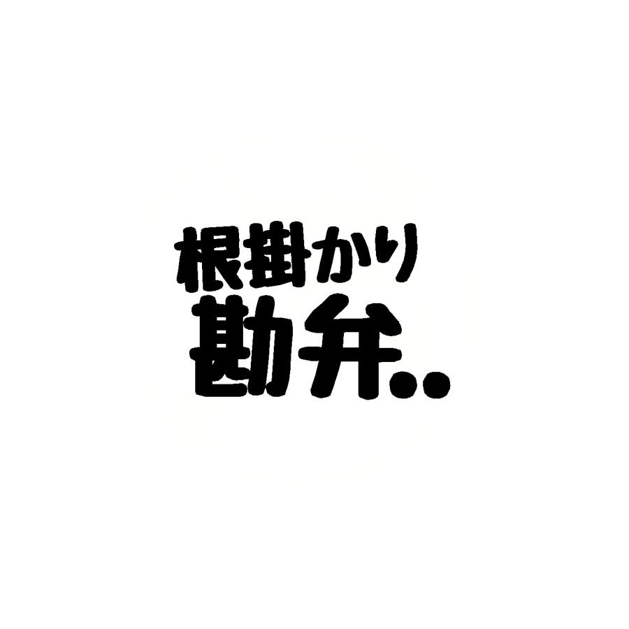 根掛かり勘弁 ロゴ カッティングステッカー 選べる4サイズ