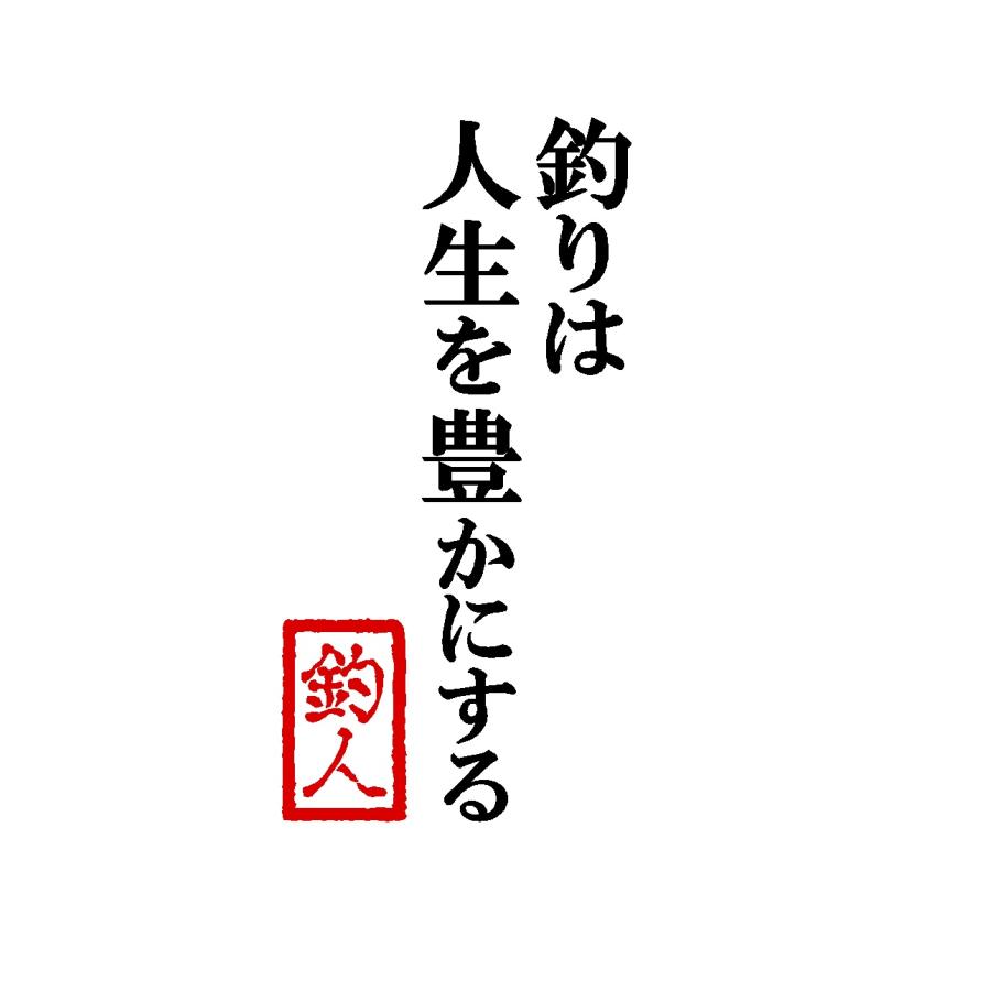 釣りは人生を豊かにする 名言 文字 ロゴ 2色 カッティング