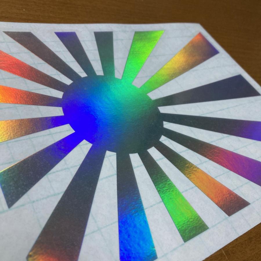 旭日旗 日章旗 四角デザイン カッティングステッカー ホログラフィック系 数量限定 Gentei 0015 Cutting Sticker Shop Restt 通販 Yahoo ショッピング