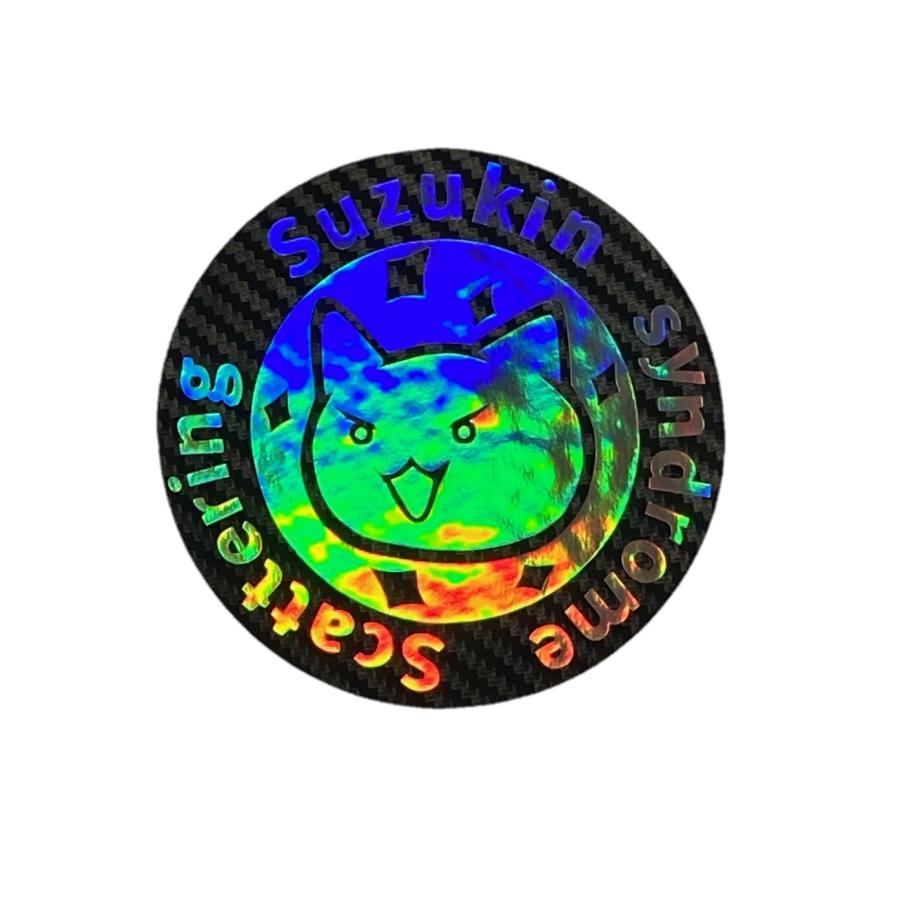 新入荷 鈴菌 ロゴ カッティングステッカー ホログラフィック系 ブラックカーボン 数量限定 Simbcity Net