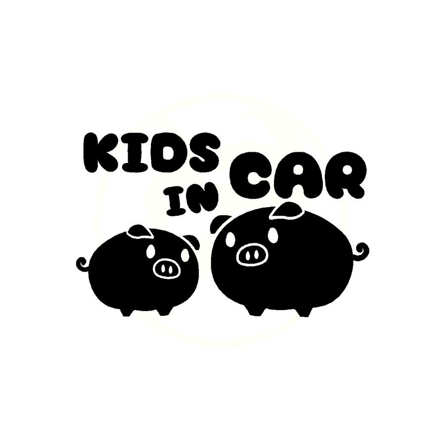 6周年記念イベントが クマのイラスト Kids In Car カッティングステッカー Olympictransportation Com