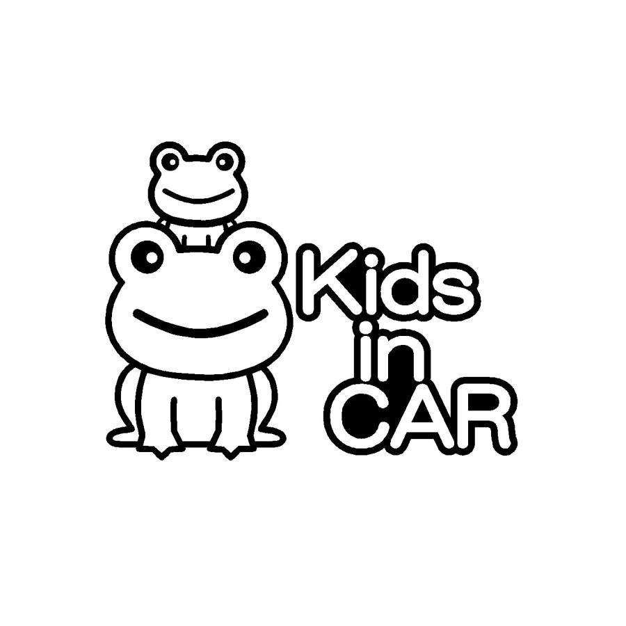 キッズインカー Ver カエル カッティングステッカー Incar 0098 Cutting Sticker Shop Restt 通販 Yahoo ショッピング