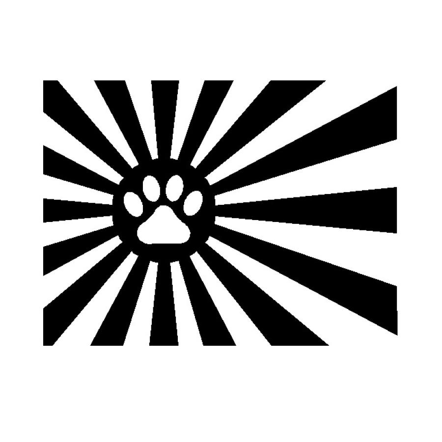 旭日旗 日章旗 四角デザインver 犬 カッティングステッカー Jdm Usdm004 Cutting Sticker Shop Restt 通販 Yahoo ショッピング