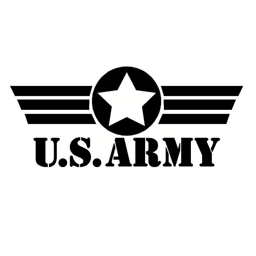 USアーミー 文字 ロゴ ver.2 カッティングステッカー 選べる4サイズ