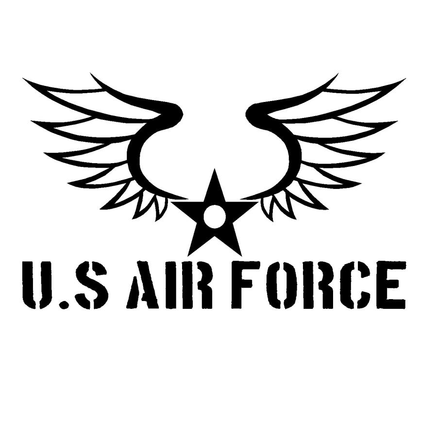 Usエアフォース ロゴ 文字 小サイズ カッティングステッカー Mi 0023 Cutting Sticker Shop Restt 通販 Yahoo ショッピング