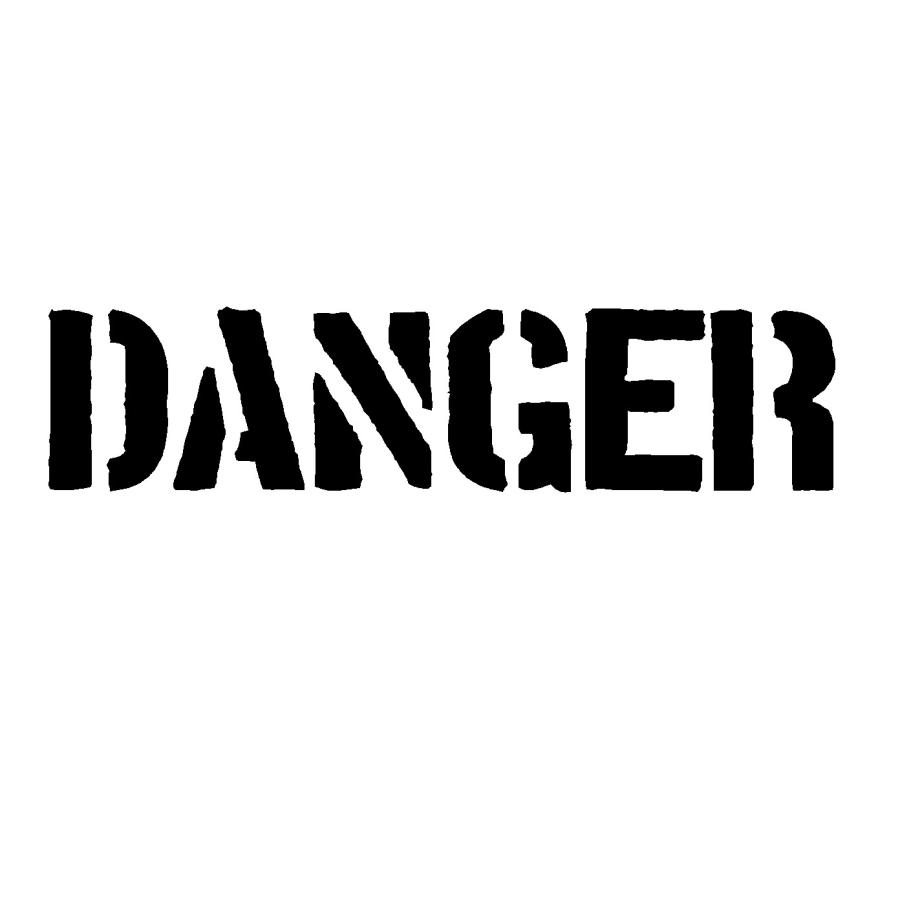 デンジャー 文字 大サイズ カッティングステッカー : Cutting sticker