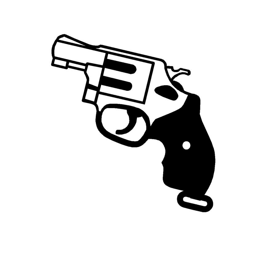 リボルバー イラスト カッティングステッカー Mi 0047 Cutting Sticker Shop Restt 通販 Yahoo ショッピング