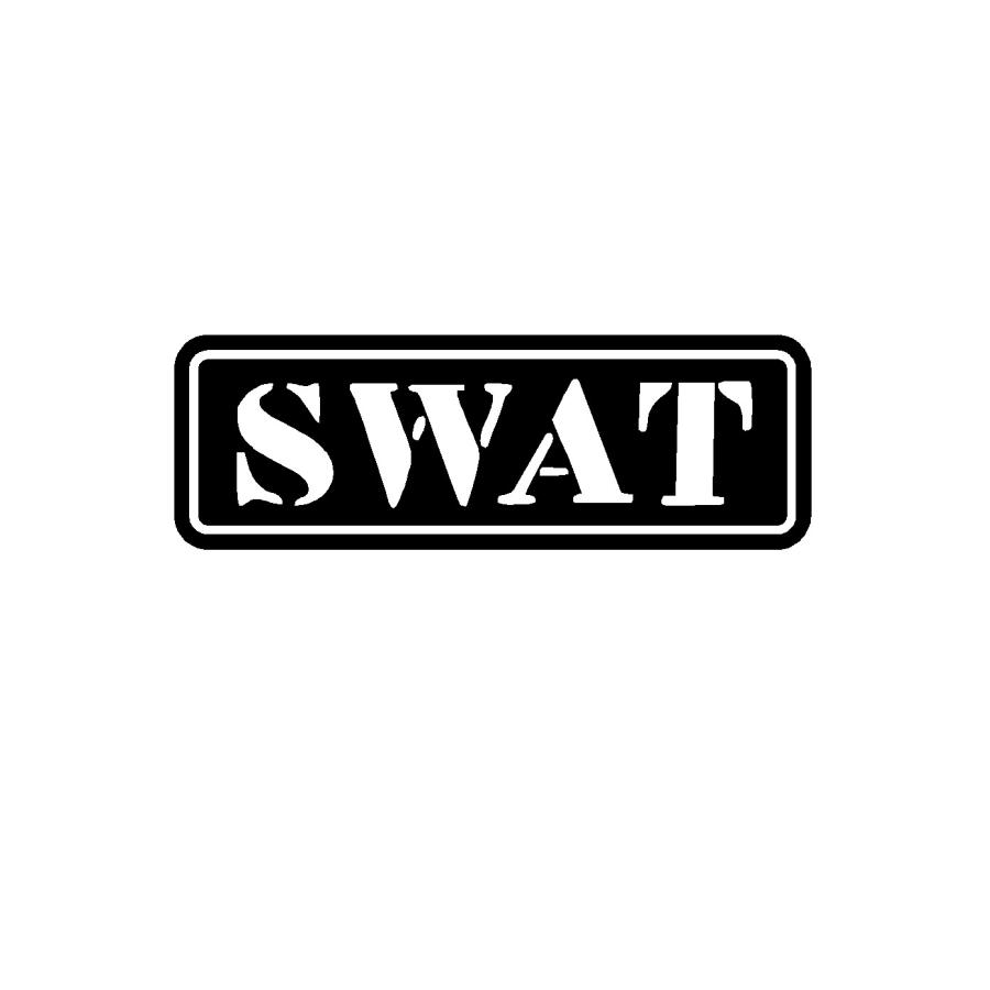 カッティング文字　スワット SWAT 文字 ロゴ カッティングステッカー 大サイズ : Cutting sticker