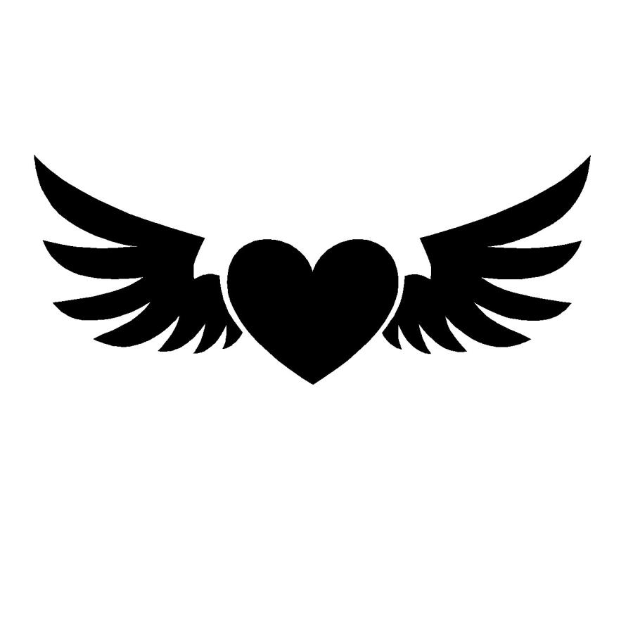 ハート 翼 ロゴ カッティングステッカー Rogo 00 Cutting Sticker Shop Restt 通販 Yahoo ショッピング