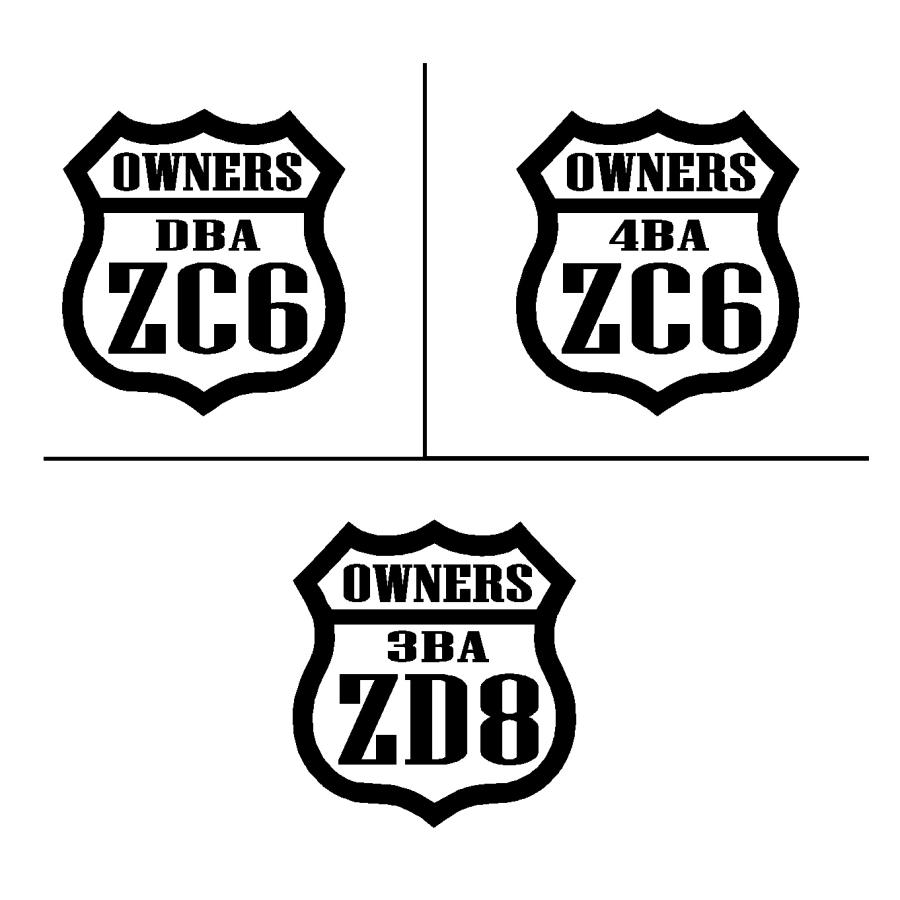 BRZ ルート デザイン オーナーズ ロゴ カッティングステッカー