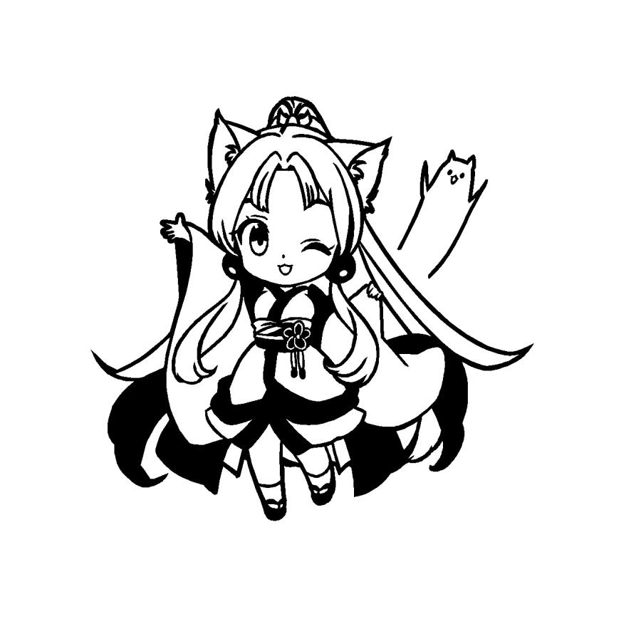 東北イタコ デフォルメ ver.4 カッティングステッカー 選べる2