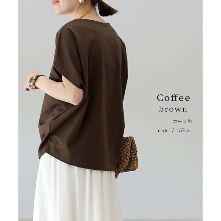 Tシャツ レディース 半袖 綿100％ 夏 接触冷感 トップス ブラウス 