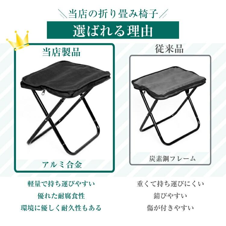 折りたたみチェア アウトドア チェア 折りたたみ椅子 コンパクト 軽量
