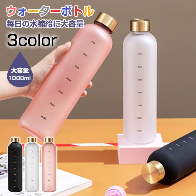 超人気新品 ウォーターボトル タイムマーカー付 1000ml ブラック Phasukasset Com