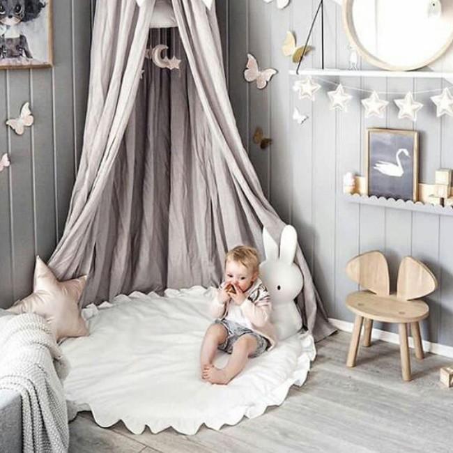 短納期 ベビーマット サニーマット フリル 無地 北欧 おしゃれ ラグ 丸型 円形 低反発 洗える オールシーズン リビング 床 赤ちゃん プレイマット Tq580 Resty 通販 Yahoo ショッピング