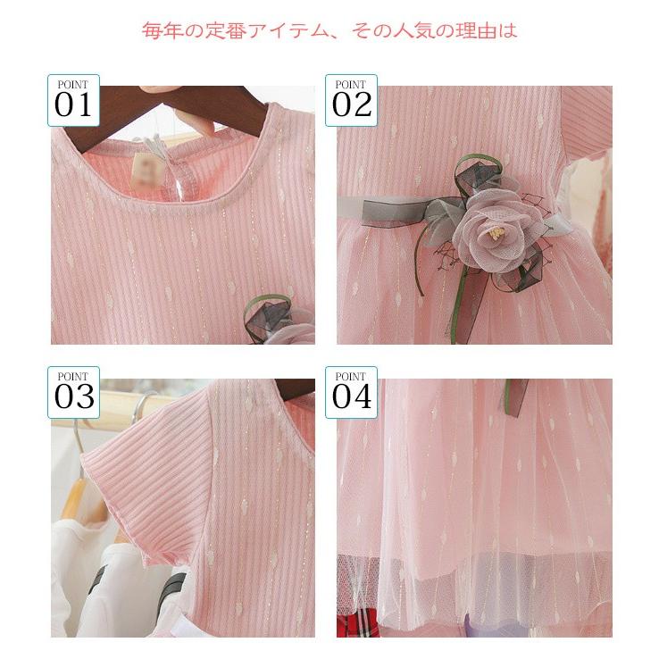 ワンピース キッズ ベビー リブニット ラメ入り チュール 切り替え Aライン フレア 半袖 女の子 幼児 子供服 1歳 2歳 3歳 夏新作 おしゃれ Twhd0 Resty 通販 Yahoo ショッピング