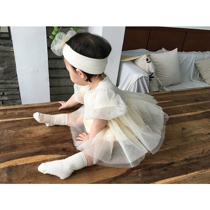 ベビードレス ワンピース 夏  結婚式 女の子 1歳 誕生日 60 70 80 90 赤ちゃん セレモニー お宮参り 半袖｜resunday-store｜08