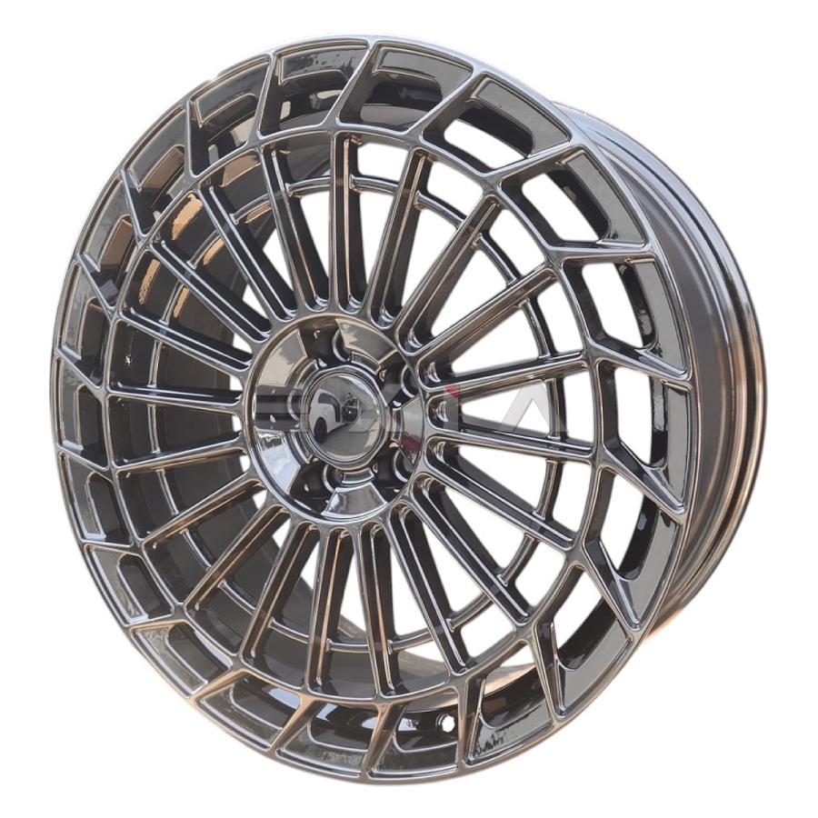 鋳造ホイール 8.5J 9.5J PCD112 20インチ ET35/45 メッシュデザイン 黒