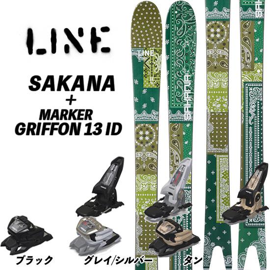24/25 SAKANA + MARKER GRIFFON 13 ID LINE サカナ POWDER SKI