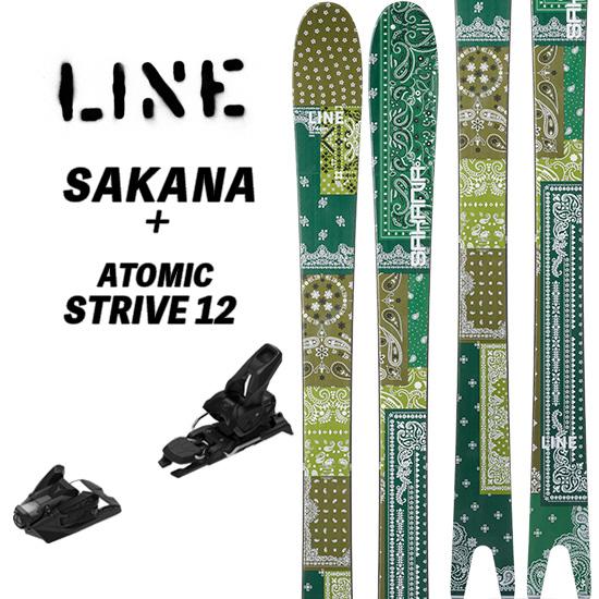 スキーパウダー用かな? 24/25 SAKANA + ATOMIC STRIVE 12 GW LINE サカナ POWDER SKI パウダー