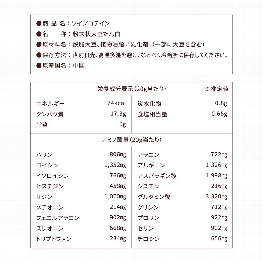 ソイプロテイン 大豆プロテイン プレーン 10kg 大容量 甘味料不使用 