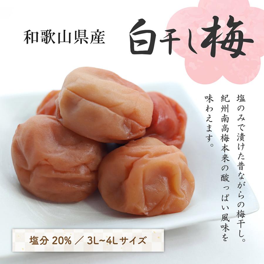 梅干し 白干し梅 紀州南高梅 無添加 1kg 大粒 訳あり品  つぶれ梅｜retalabo｜02