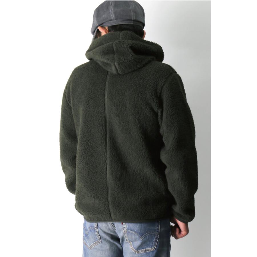 Schott N.Y.C (ショット) レザー ポケット パイル フード ジャケット 