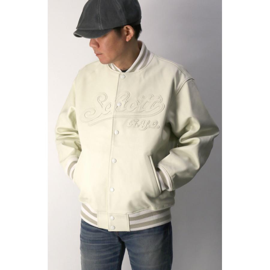 Schott N.Y.C (ショット) フルレザー スタジアム ジャケット 革 Schott N.Y.C (ショット) フルレザー スタジアム ジャケット 革