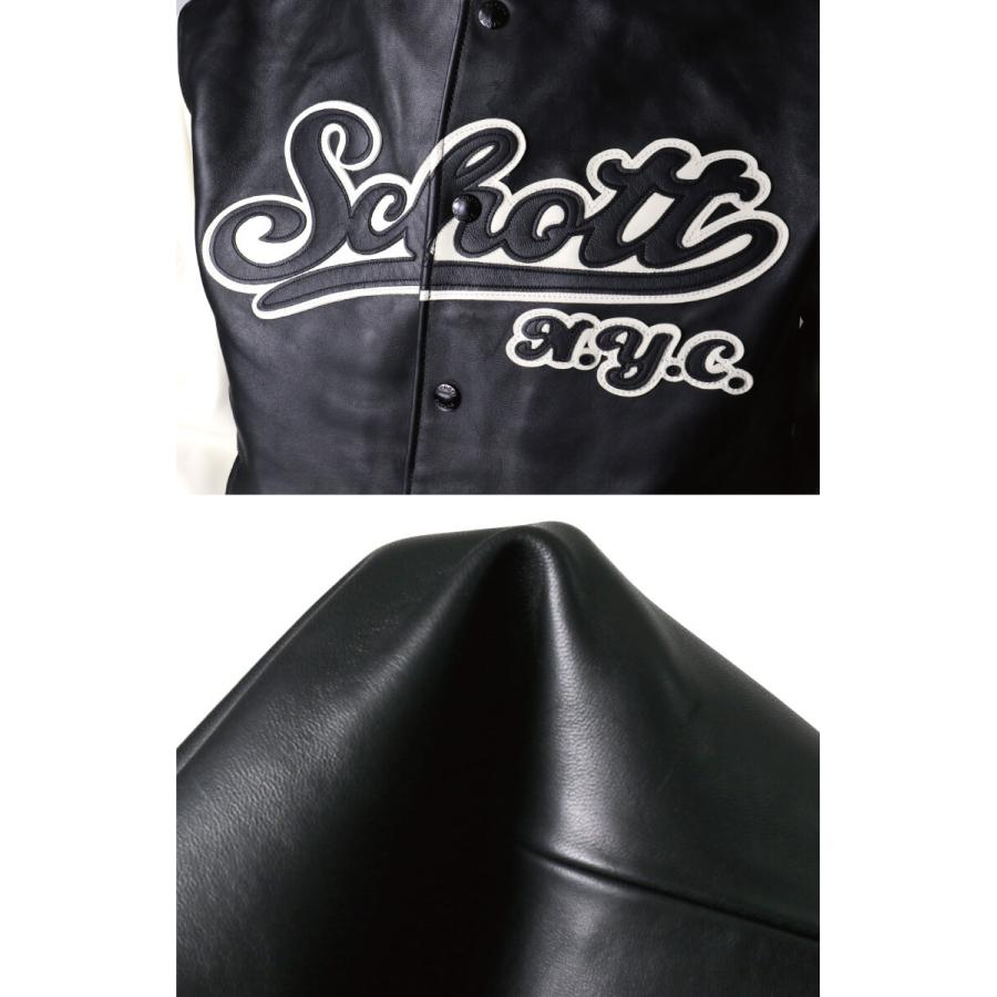 Schott N.Y.C (ショット) フルレザー スタジアム ジャケット 革 Schott N.Y.C (ショット) フルレザー スタジアム ジャケット 革