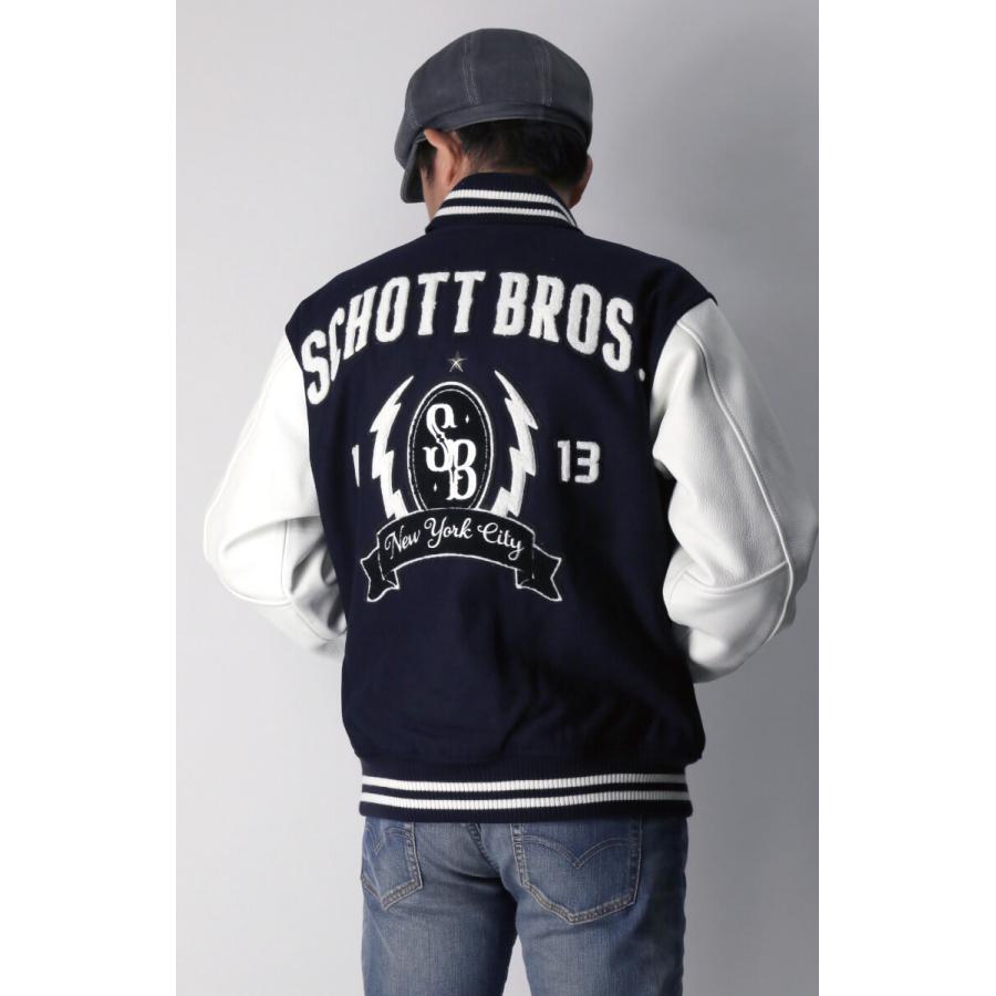 Schott N.Y.C (ショット) メルトン スタジアム ジャケット Schott N.Y.C (ショット) メルトン スタジアム ジャケット