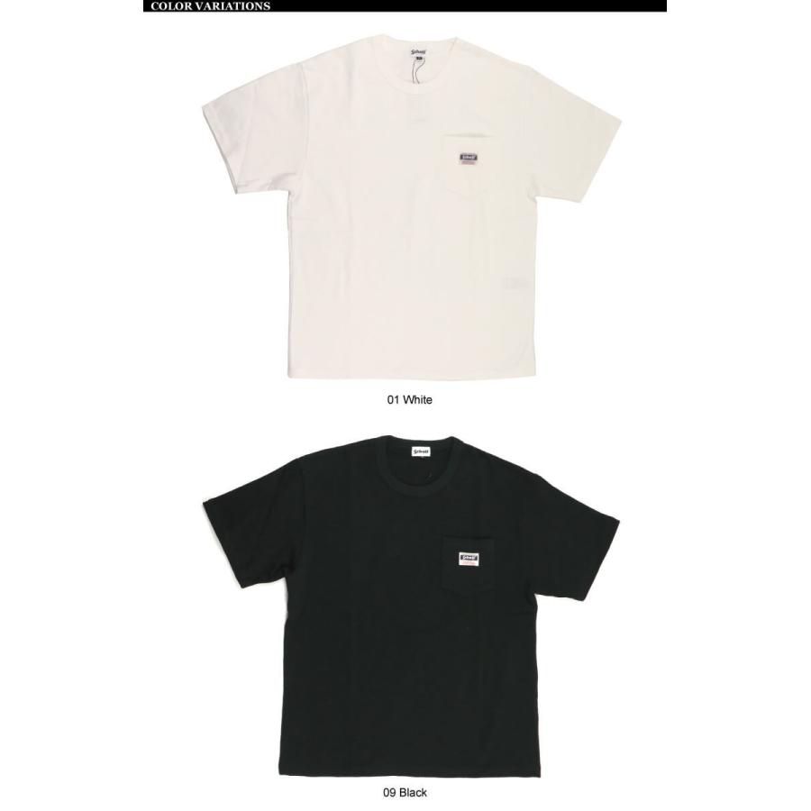 ショット) Schott ショートスリーブ ワーク レーベル ポケット Tシャツ 
