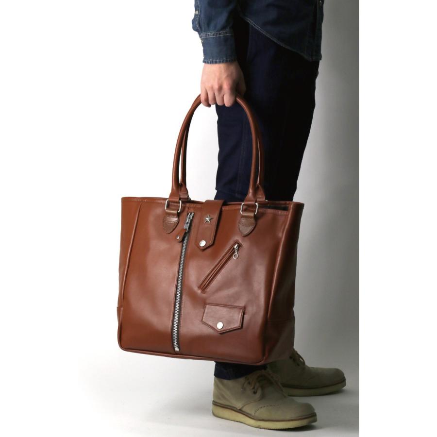 Schott N.Y.C (ショット) レザー ライダース トートバッグ Schott N.Y.C (ショット) レザー ライダース トートバッグ