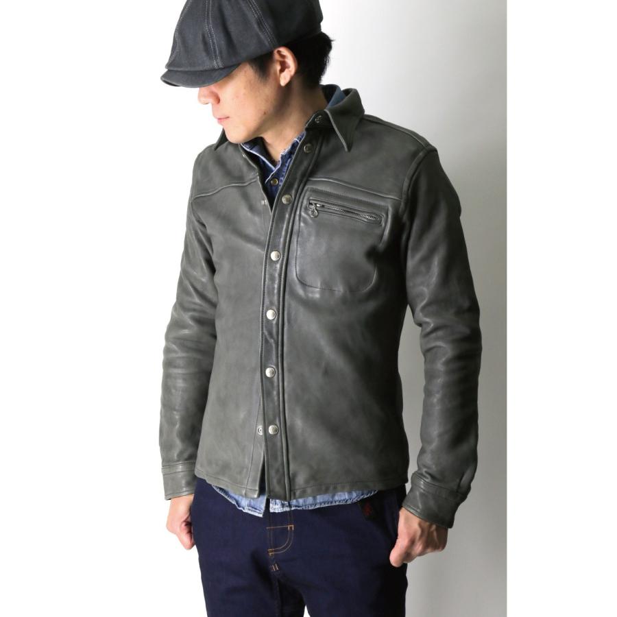 Schott N.Y.C (ショット) レザー ガレージ シャツ ジャケット 革 Schott N.Y.C (ショット) レザー ガレージ シャツ ジャケット 革